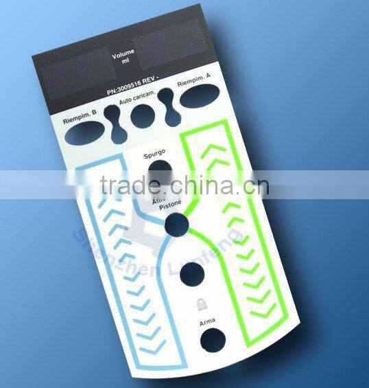 custom PET polyester graphic overlay keypad