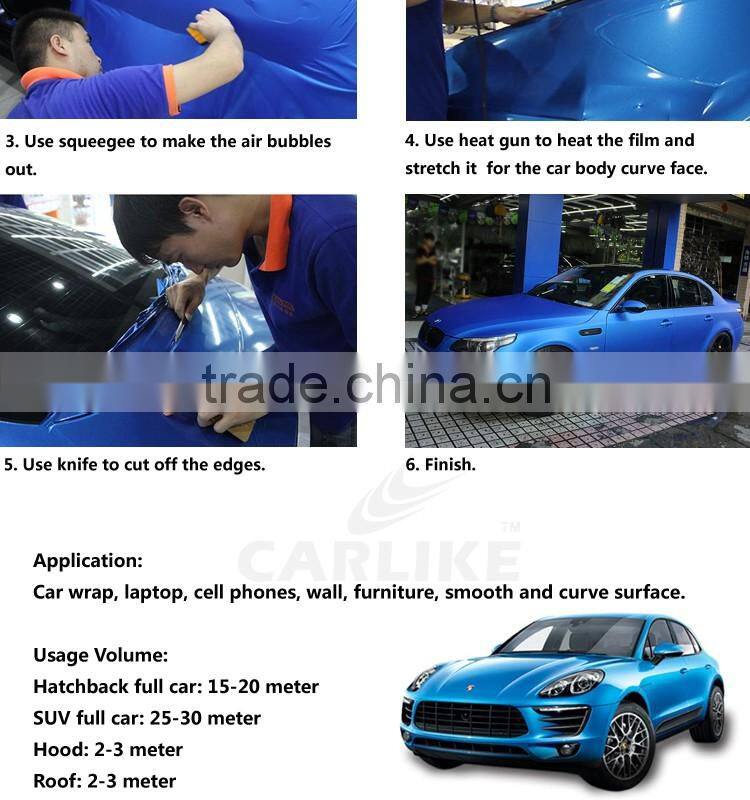 Self Adhesive White Matt Glitter Car Body Wrap Silver Vinyl Sticker Roll