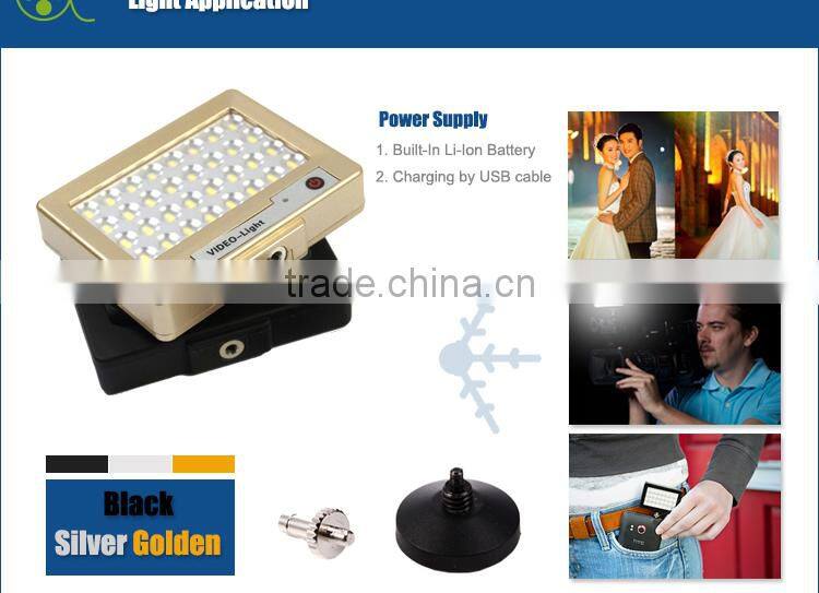Rechargeable Small Battery Operated LED Light for Cameras Table & Smartphone LED-S60
