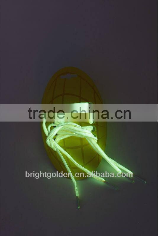 Cusotmer logo printing glow shoelaces
