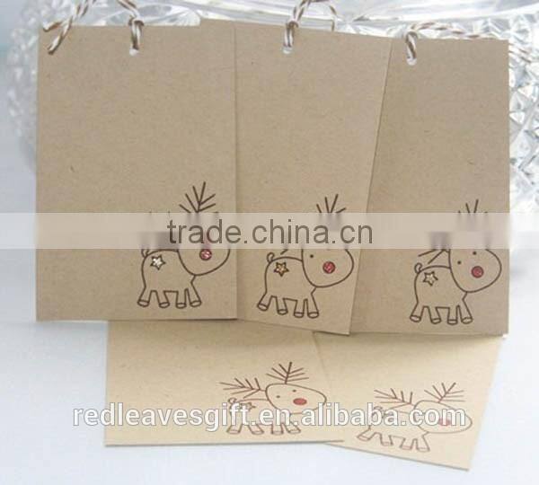 Custom Christmas clothing hang tags wholesale price