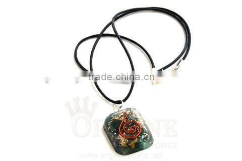 Lapis Lazuli Orgone Rounded Square Pendant