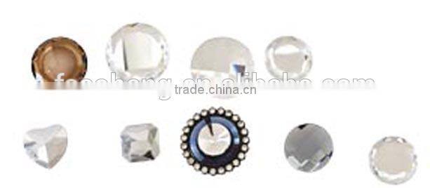 glass button for sofa bed/crystal button for sofa adornment