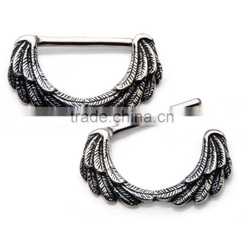 14G Sparrow Nipple Clicker Nipple Piercing