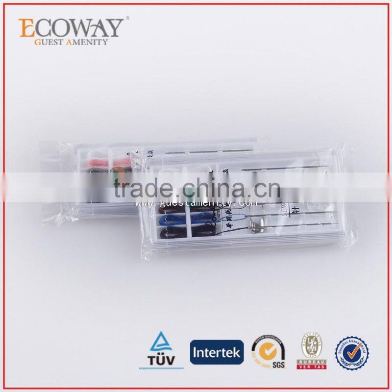 small hotel sewing kit set wholesale plastic sewing kit box for women