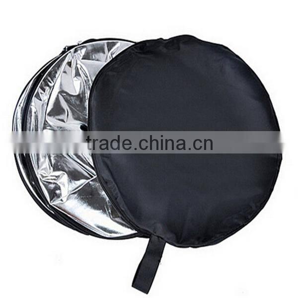 40cm 2 in1 Round Golden and Silver Collapsible Flash Photo Studio Light Reflector