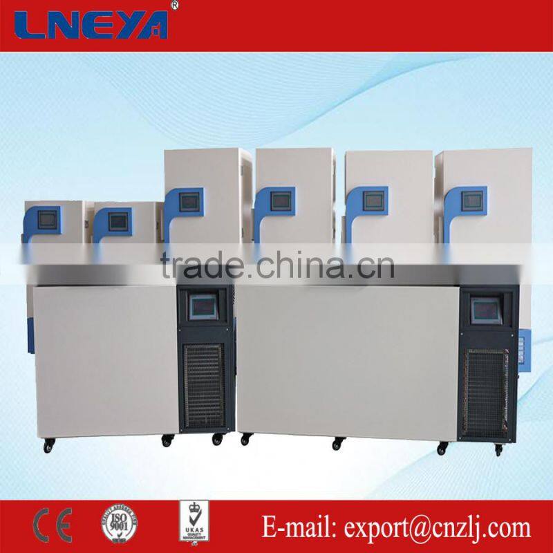 Commercial deep freezer applied to freezing of red blood cells temperature range from -120 up to -150 degree