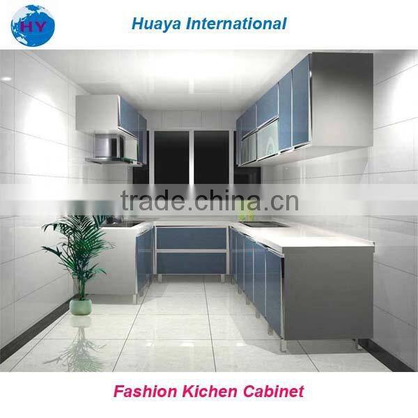 modern style customized metal kitchen cabinet