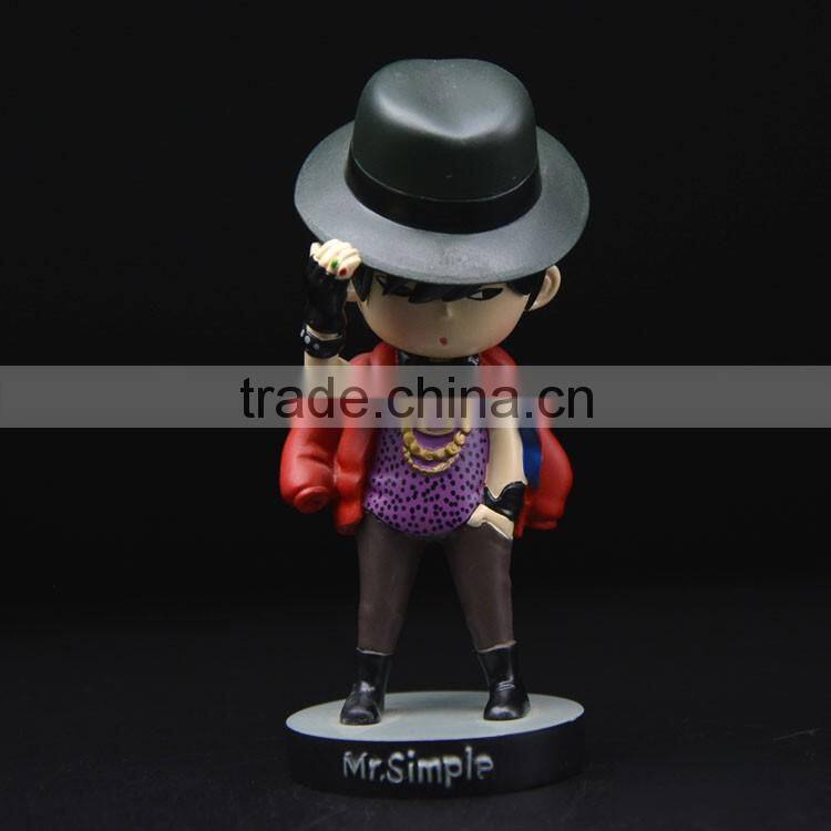 Small Resin Figurines Little Boy Garden Statues For Decoration