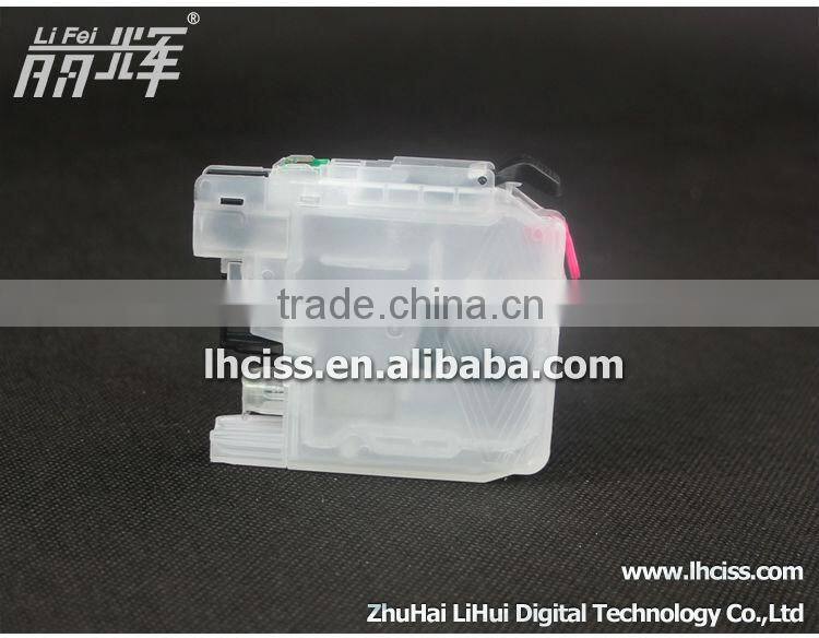 4pcs refillable ink cartridge For Brother LC563 use for Brother MFC-J2310 J2510 3520 J3720 printer with Auto rest chip