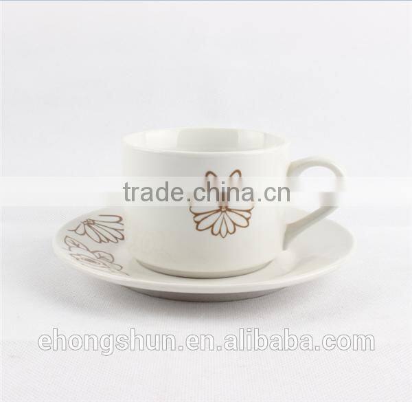 Wholesale bulk tea cup and saucer sets ceramic tableware