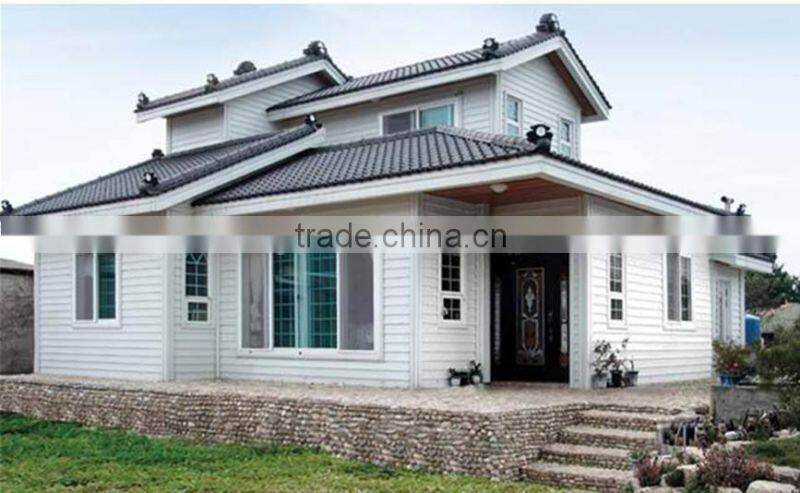 Luxury beauty prefabricated villa/ steel villa well design good service