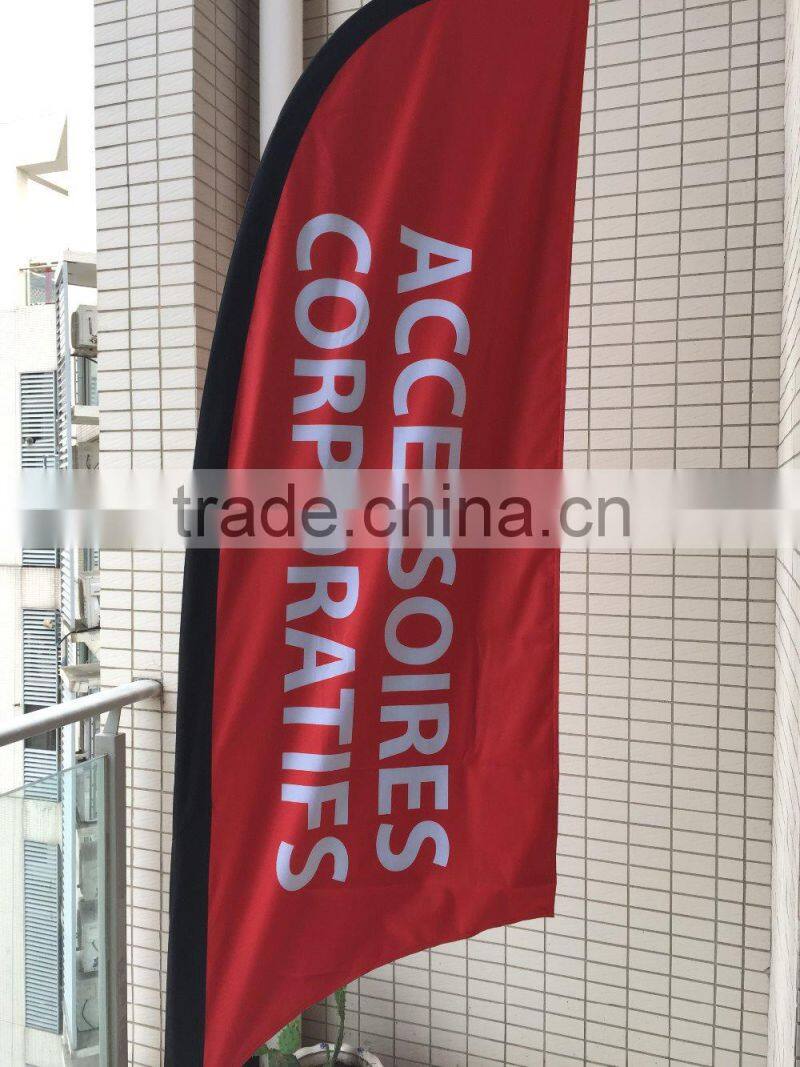 custom advertising Feather banner /feather flag with beach flag pole