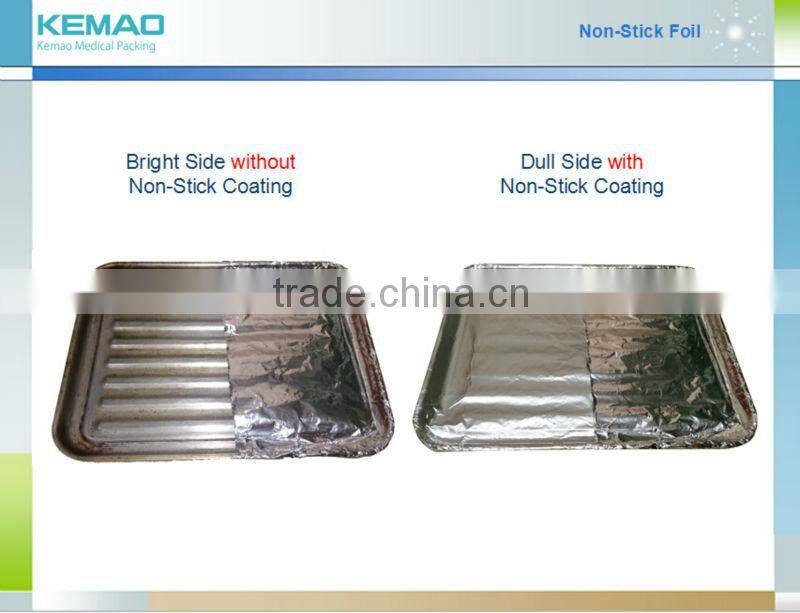 Silicon oil coated aluminum foil roll for barbecue food