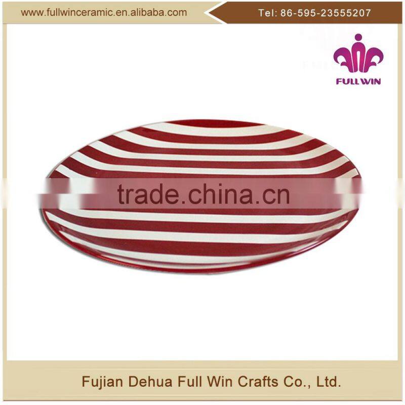 Hot Selling Dehua Lead-free Christmas Designs Dolomite Ceramic Dinner Dish And Ceramic Plate