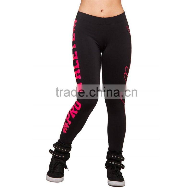 86% polyamide 14% spandex full length dry fit yoga leggings for women