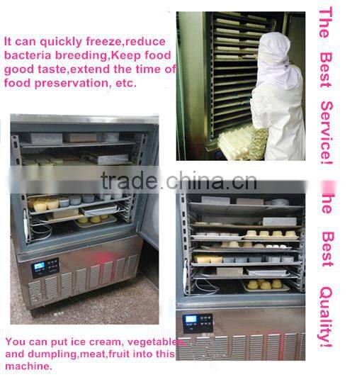 Professional Multifunction Stainless steel lower temperature quick- freeze mobile freezer