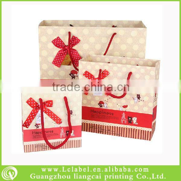 Pretty kraft paper bag for food glassine paper bags