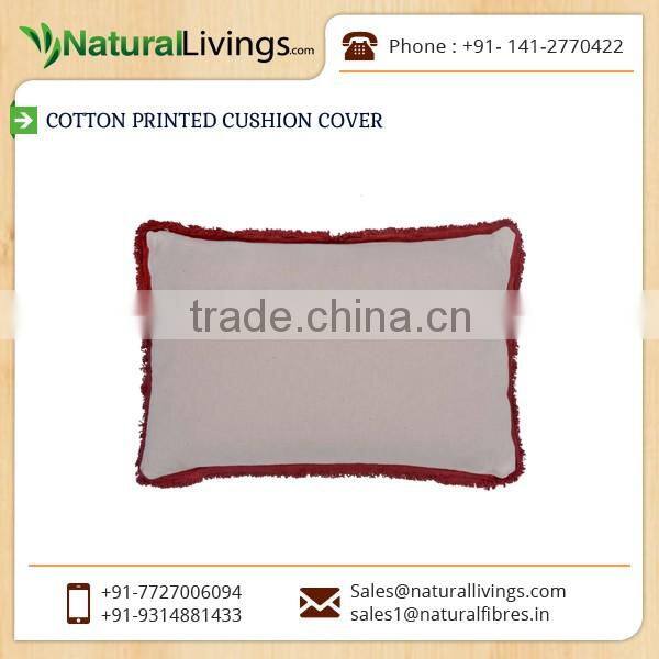 Standard Quality Stylish Soft Cushion Cover with all Sides Border