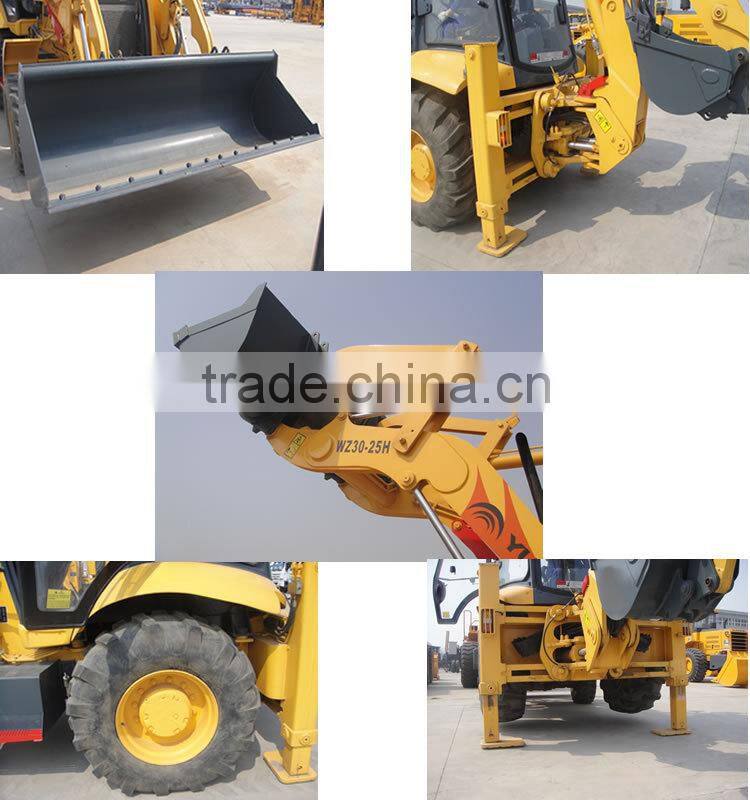 Hot Sale 4X4 Drive 1.7 Ton Chinese Backhoe Loader