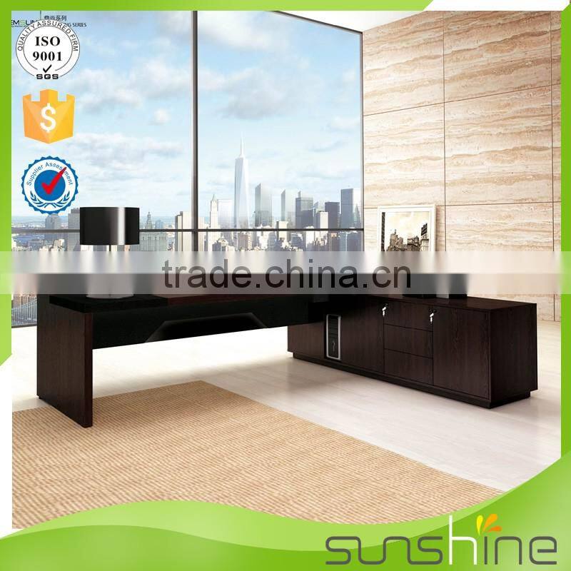 2016 Modern Melamine Faced Chipboard Panel Office Furniture Boss Office Director And CEO Use Executive Desk China New Style