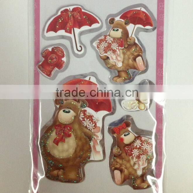 plastic sticker Children gift change sticker uv color changing sticker