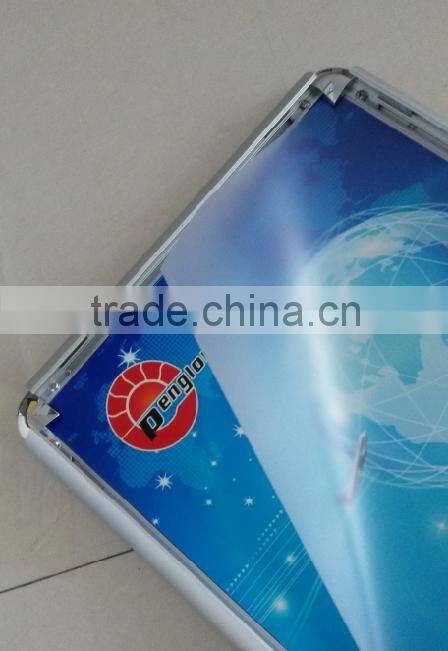wall mounted advertising frame round corner snap frame, a0.a1.a2.a3.a4. aluminum poster frame
