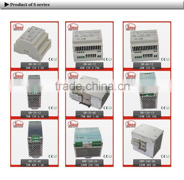 12V/15V/24V/48V 30W Din-Rail Switching Power Supply With CE ROHS 2 Years Warranty DR-30-12