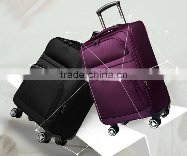 Factory Wholesale Manufacture 600D Oxford Fabric Expandable Trolley Bag Cheap Trolley Luggage Travel Bag