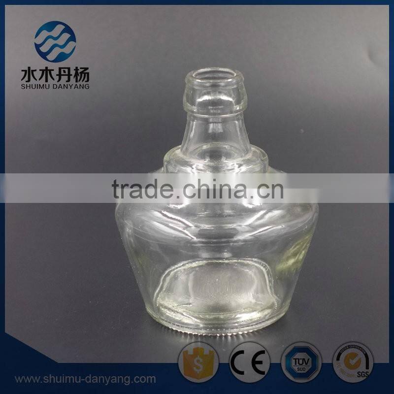 Unique 150ml clear glass wine bottle liquor bottle