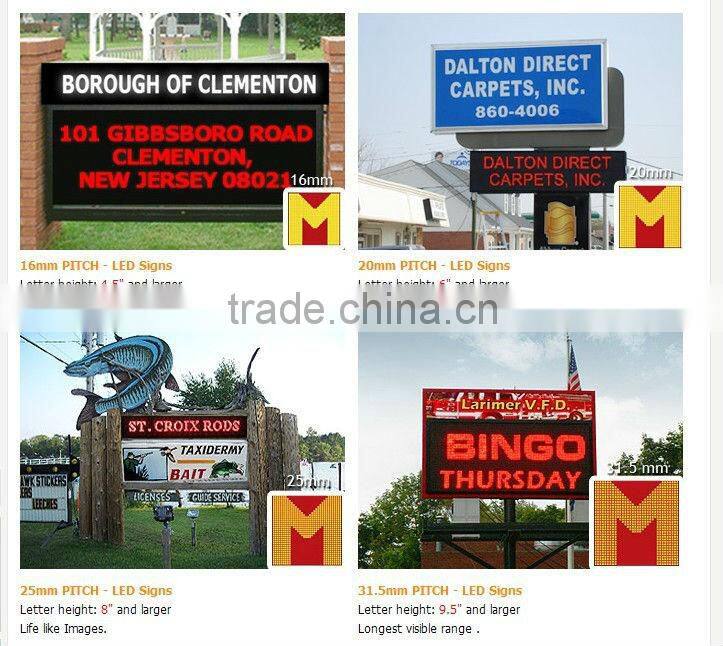 P16 full color outdoor waterproof led billboard with high brightness