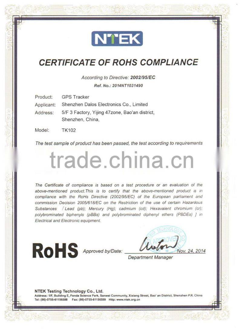 TK102 mini gps tracking device handheld tracking micro hidden gps tracker