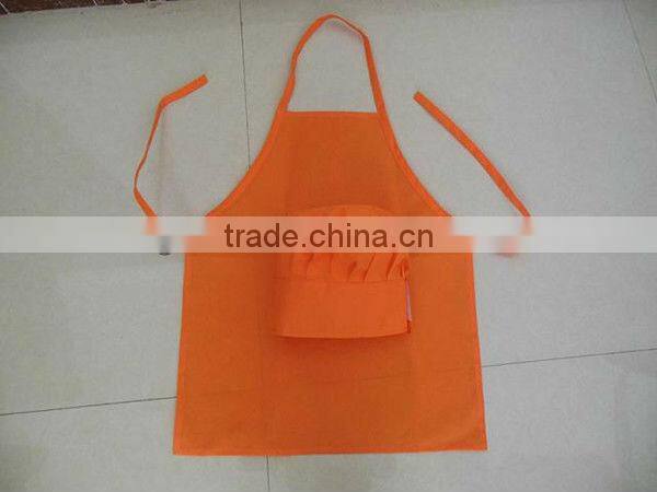 disposable kids non woven aprons and chef hats for children