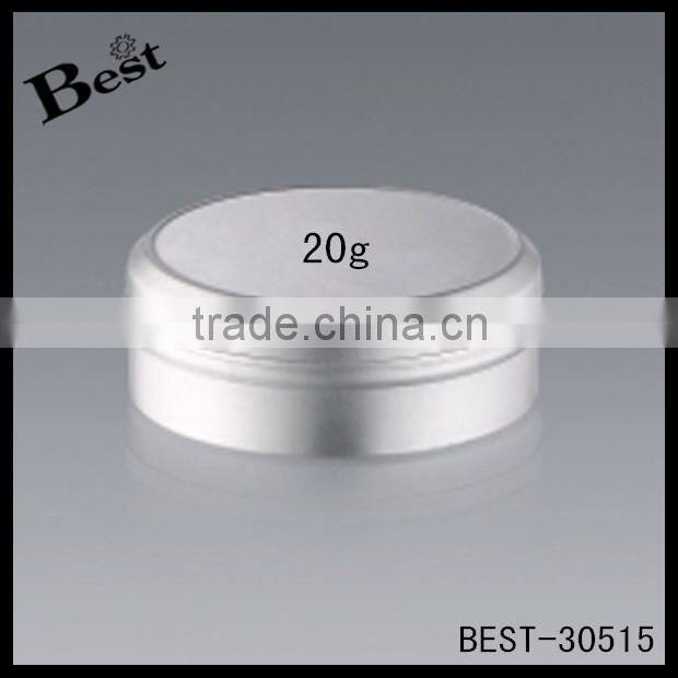 20 / 40 / 80g pure gel aluminium jar, cheaper factory aluminum jars wholesale
