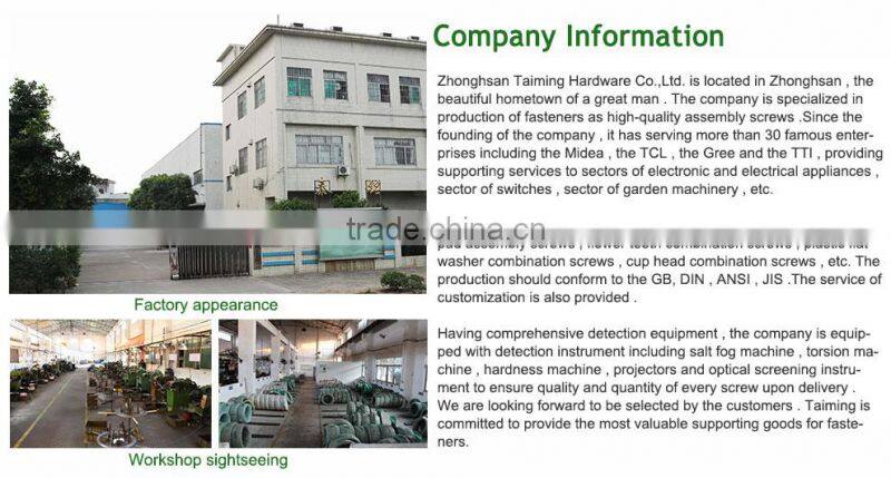 Ni plated hex drive steel plastic tapping screw for switch