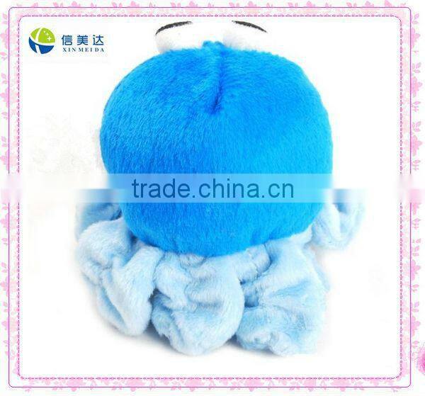 Blue big mouth plush pet toy for dog