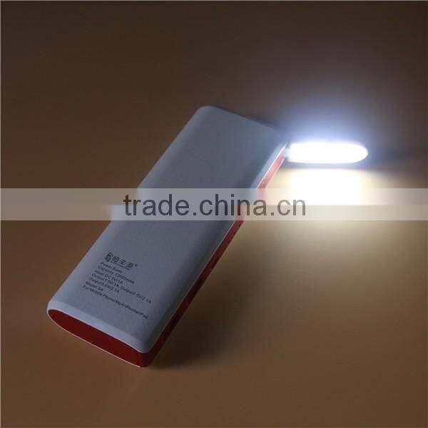 Factory Wholesale 12000mAh Dual USB Power Bank with Table Lamp