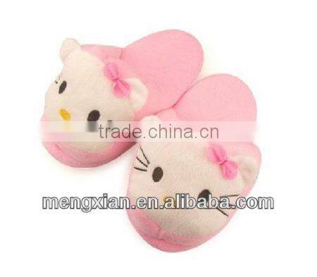 wholesale cute Microfiber Slippers for women Hello Kitty cute plush girl slipper