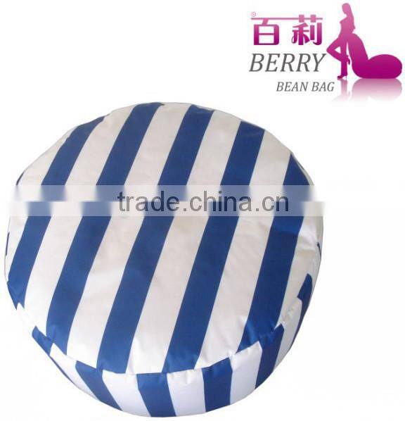 Chambray cylinder or cube bean bag chair