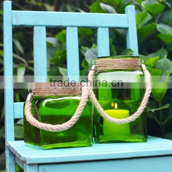 LFGB product large glass candle jars wholesale for home decoration