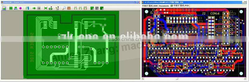 600*600mm Cheap PCB CNC Router Protel99&CopperCAM Software ZK-6060