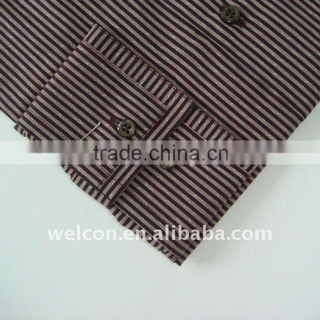 Chinese OEM Men's classic business dress 100% cotton long sleeve stripe shirt