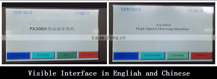 Textile Machine Draw/Drawing Frame High Speed Best Price