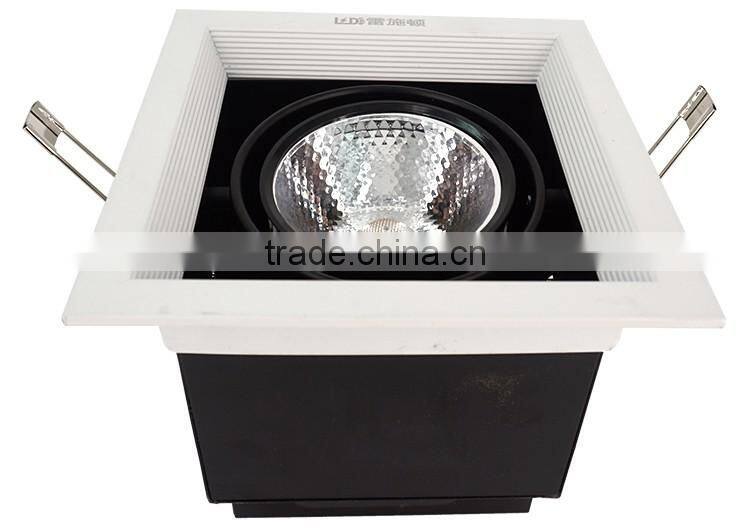 new design professional dimbal square 12w 15w cob led grille downlight