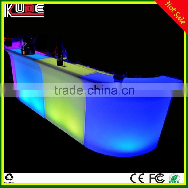 Modern illuminated LED bar counter/LED light bar table for event party