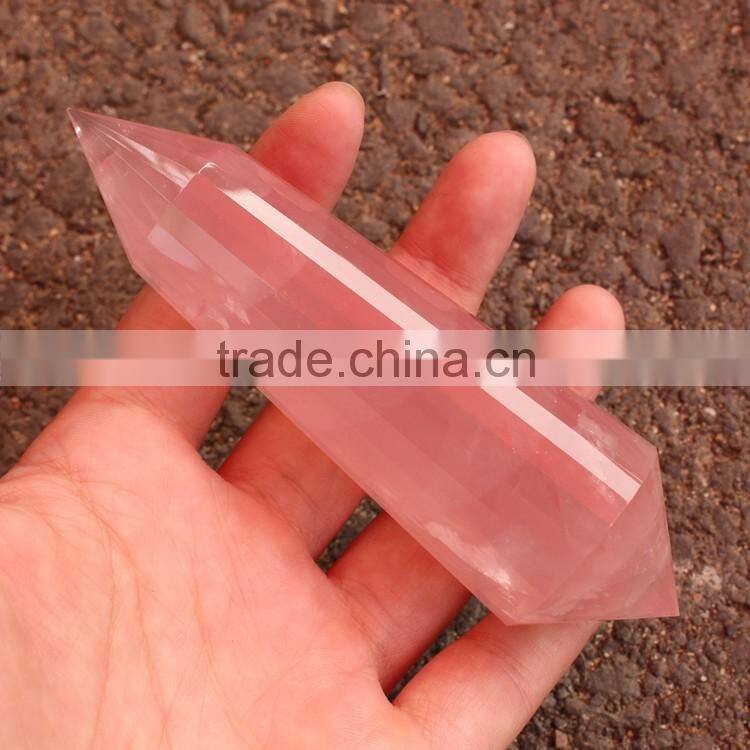 Rose Quartz 24-Faceted Vogel Pencil Points