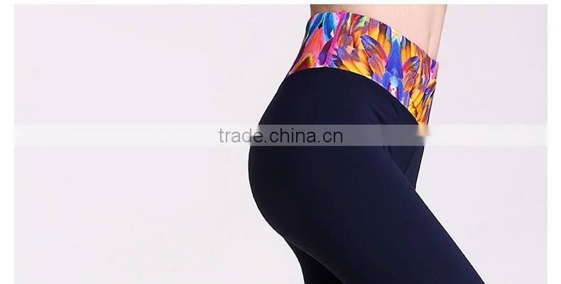 wholesales 2016 new design women clothing fitness leggings yoga pants/custom design women trousers