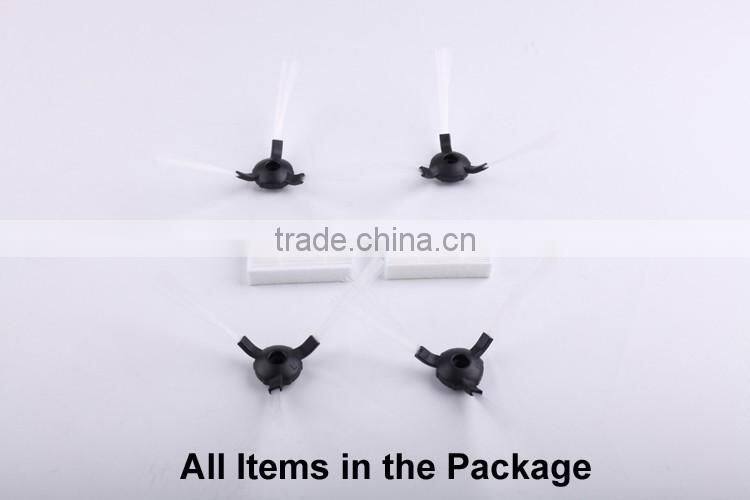 (For KK8) Spare Parts Pack for Vacuum Cleaning Robot, Including Side Brush x 4pcs + HEPA Filter x 2pcs