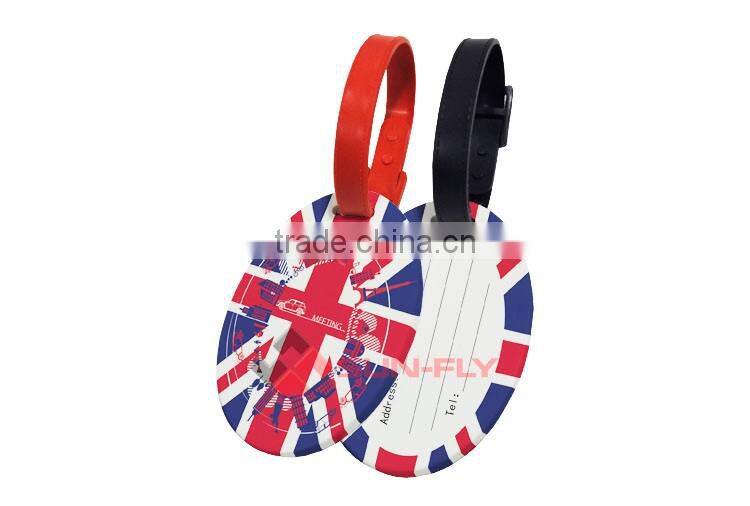 OEM New sublimation blank custom airplane hard plastic travel luggage tag