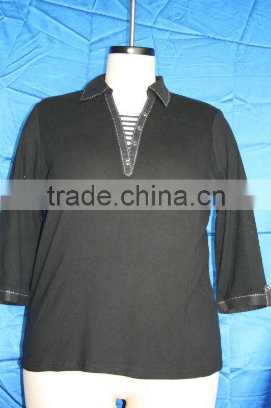 100% Cotton shirt neck plus size lehenga blouse designs